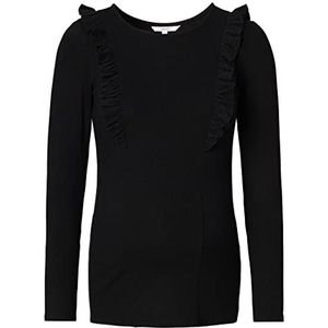 Noppies dames borstvoeding shirt lange mouw, zwart - P090