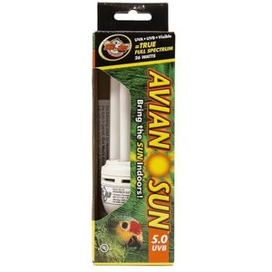 Zoo Med AS-C5E AvianSun 5.0 Volière UVB-lamp, 26 W, fluorescerend compact kwartsglas