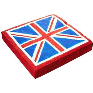 Caspari Papieren servetten, motief: Union Jack, 20 stuks