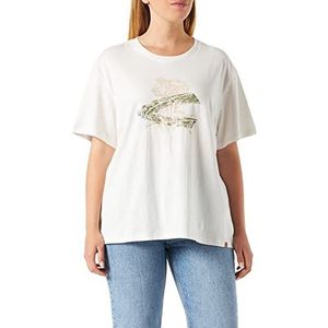 Camel Active Womenswear t-shirt dames, Gebroken wit
