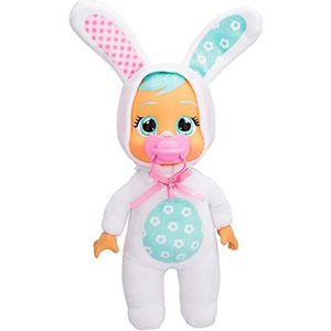 Bebés Llorones Kleine schattige schattige konijnenhoning/pop, zacht en zacht, 25 cm, huilen waarheid lelijk inclusief pyjama wit konijn - speelgoed voor jongens en meisjes + 18 maanden