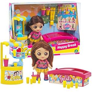 Me Contro Te Happy Break Ice Cream Mini-speelset met sofi en accessoires voor je ijs, voor meisjes vanaf 3 jaar, MECA3100, Giochi Preziosi