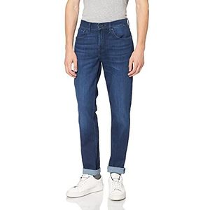 7 For All Mankind Luxe Performance Eco Indigo Blue Slim Tapered Jeans voor heren, Donkerblauw