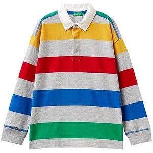 United Colors of Benetton Polo M/L 3s80c3017 Poloshirt, uniseks, kinderen, 1 stuk, Righe Multicolor 904