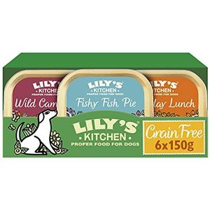 Lily's Kitchen Kwaliteitsvoer voor honden – multipack recepten zonder granen 6 x 150 g