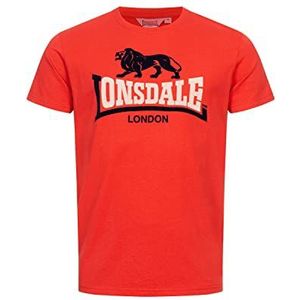 Lonsdale Lubcroy T-shirt voor heren, rood/marineblauw/zand