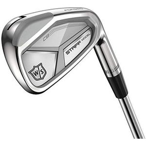 Wilson Golfclub Staff Iron Set, Staff Model CB, 4-PW, R-Flex, rechtshandig, stalen handvat, 7-delig, zilver, WGR200035R