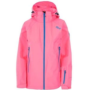 DLX Tammin ski-jack voor dames, waterdicht, winddicht, Neon koraal.