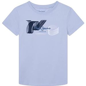 Pepe Jeans Benjamin T-shirt voor jongens, blauw (Bleach Blue)