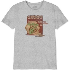 Star Wars Boswmants075 T-shirt voor jongens (1 stuk), Grijs Melange