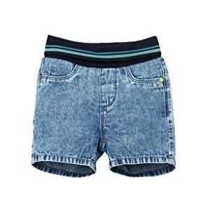 s.Oliver Junior Jeans Shorts Mit Streifenbund Denim Shorts met Gestreepte Riem Uniseks Baby, Blauw