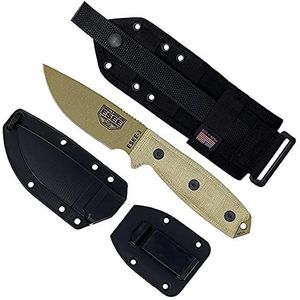 ESEE, Outdoor mes model 3 Plain Edge lemmet 9,5 cm G10 zwart jachtmes avonturenmes tangverlenging schede