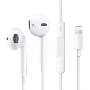 Hoofdtelefoon voor iPhone 11, hoofdtelefoon voor iPhone 12, bekabelde stereo-hoofdtelefoon met geïntegreerde microfoon en volumeregeling, compatibel met iPhone 13/13