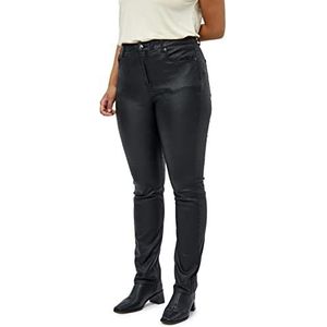 Peppercorn Sibbir Pants Coated 1 Curve broek met coating, zwart, 44 Plus, zwart, 46 / oversized, zwart.