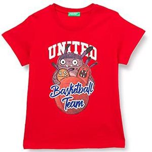 United Colors of Benetton (Z6ERJ T-shirt 3I1XC1572, Rood 015, 68 cm meisjes, Rood