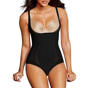 Maidenform Firm Foundations-WYOB BodyBriefer Body Shaping Dames, zwart (Black Xbk)