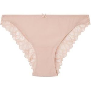 women'secret Klassiek slipje met kant, tule, roze, damesslip, Roze