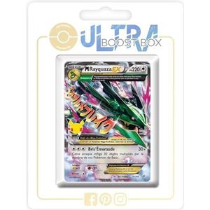 Mega Rayquaza EX 76/108 Classic Collection - Ultraboost X zwaard en schild - vieringen - 25 jaar - doos met 10 Franse Pokémon-kaarten