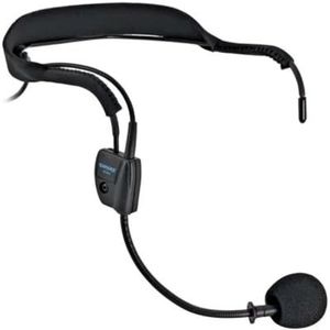 Shure Wh20 Dynamische Hoofdtelefoonmicrofoon (bedraad) – lichtgewicht, lichtgewicht en veilige pasvorm voor actieve microfoongebruikers, instruteurs/muzikanten, XLR-aansluiting (Wh20Xlr)