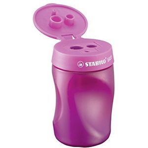 STABILO EASYsharpener Ergonomische puntenslijper, roze met reservoir, linkshandigen