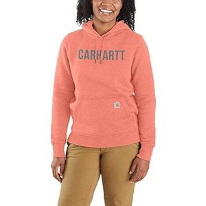 Carhartt Grafisch sweatshirt met middelzware pasvorm, casual pasvorm trainingspak voor dames, Hibiscus Heather