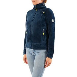 Geographical Norway UPALINE Lady – Comfortabele, zachte, damesfleece winterjas, dik sweatshirt met lange mouwen, perfecte sweater, bont, comfortabel, marineblauw XL, Navy Blauw