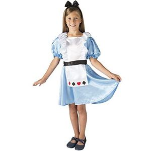 Ciao - Alice Wonderland kostuum voor meisjes (maat 5-7 jaar), kleur lichtblauw, wit, zwart, rood, 14813