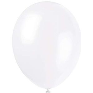 Unique Party Supplies 80002 10 stuks latex feestballonnen 30 cm wit