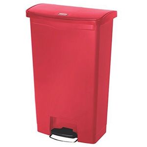 Rubbermaid Commercial Products 1883568 pedaalemmer van hars, 68 liter, rood