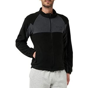 Jack & Jones Jcomono fleecejack voor heren, zwart, maat M, zwart.