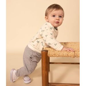 Petit Bateau Pantalon Mixte bébé, Gris Chaton Chine, 24 mois