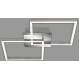 Briloner Leuchten FRAME Plafondlamp - LED - 24W - Dimbaar - Draaibaar - Chroom Zilver