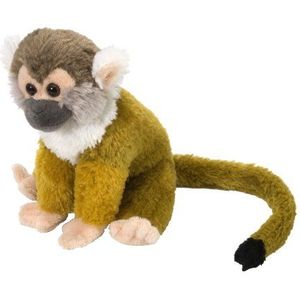 Wild Republic -12303 pluche dier aap eekhoorn Cuddlekins mini speelgoed, 20 cm, bruin