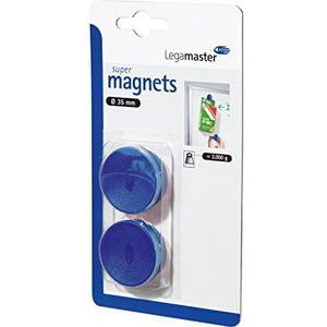 Legamaster Super kleefmagneten C en C blister 35 mm ca. 2500 g blauw