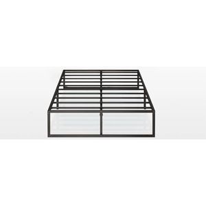 ZINUS Lorelai 36 cm metalen platform bedframe | metalen lattenbodem | opbergruimte onder het bed | eenvoudige montage | 80 x 190 cm | zwart