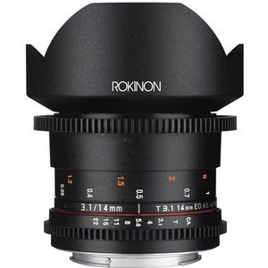 Rokinon 14 mm T3.1 Cine DS lens voor MFT