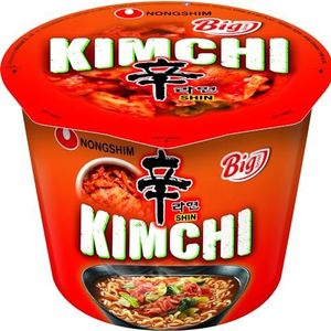 Nongshim Kimchi Noedels Groot Schaal 16 Pak van 112 g