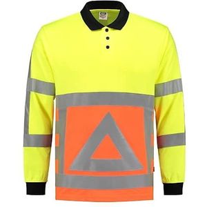 Tricorp 203002 Safety poloshirt lange mouwen 50% polyester / 50% polyester CoolDry, 180 g/m², fluorgeel, maat XXL