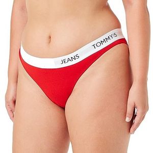 Tommy Hilfiger Bikini 693 bikini voor dames (1 stuk), Deep Crimson