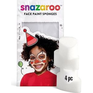 Snazaroo - Set van 4 druppelvormige sponzen met fijne poriën voor het aanbrengen van make-up, poeder en crème