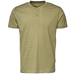 ESPRIT T-shirt Henley en Coton, 330/vert clair., XXL
