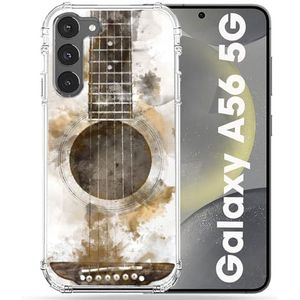 Cokitec Versterkte Hoes voor Samsung Galaxy A56 5G Muziek Gitaar Tag
