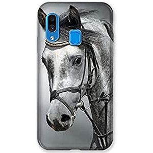 Cokitec Beschermhoes voor Samsung Galaxy A40 dieren paard B