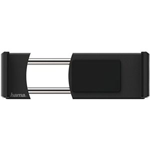 Hama Universele autohouder ""Flipper"" (voor smartphones met een breedte van 6 cm tot 8 cm, ventilatiegleuf, gewicht 46 g) zwart/grijs