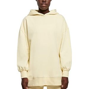 Urban Classics Dames hoodie hoodie kort en breed gesneden in 3 kleuren maten XS tot 5XL, geel, zacht