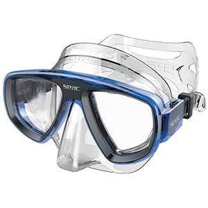 Seac Extreme 50 onderwaterduikmasker met optionele optische lenzen, transparant/blauw, één maat