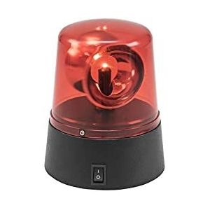 Eurolite Mini-led-politielamp, USB, werkt op batterijen, rood, meerkleurig, één maat