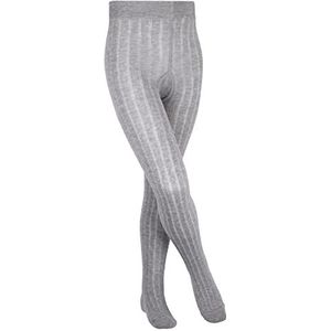FALKE Classic Rib Panty, uniseks, voor kinderen, katoen, wit, zwart, meerdere kleuren, middelhoge taille, ondoorzichtig, warm, geribbeld, 1 paar, grijs (Light Grey 3400)