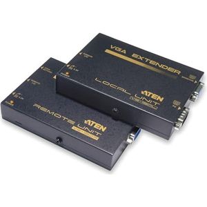 ATEN VGA-extenderset Cat.5, bereik 150 m, zwart