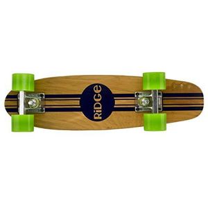 Ridge Maple Mini Retro Cruiser Skateboard, uniseks, jeugd, groen, 56 cm